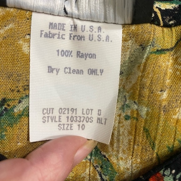 Carole Little Artsy Multi Media Oversized Button Front Kimono Tunic 80’s Vintage - Picture 10 of 11